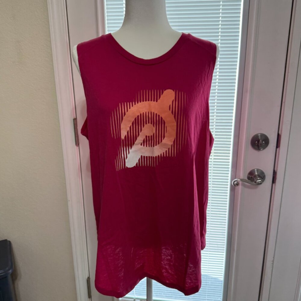 Peloton Workout Tank Top Fuschia SZ 1X NWT